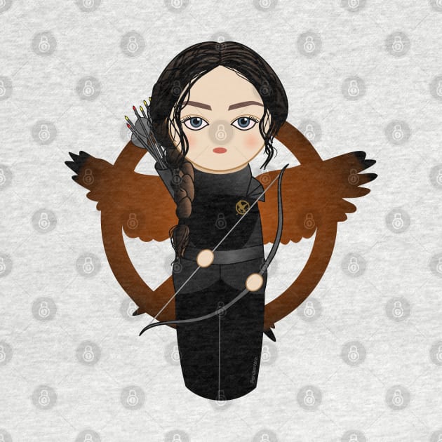 Kokeshi Katniss by Pendientera